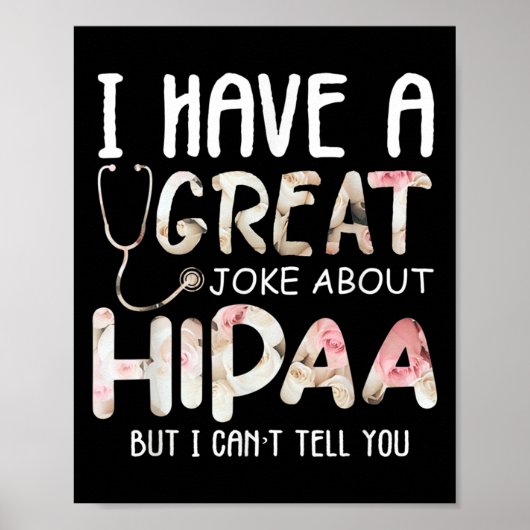 HIPAAについて冗談がありますが言えません  ポスター (正面)