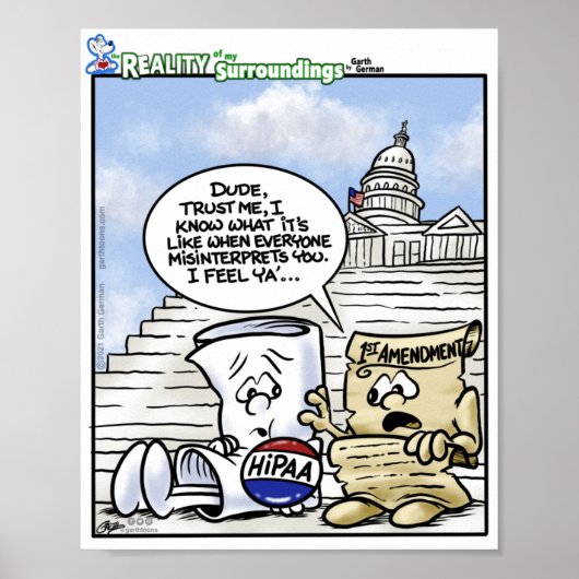 HIPAAの第1改正で誤解されたポスター ポスター (正面)