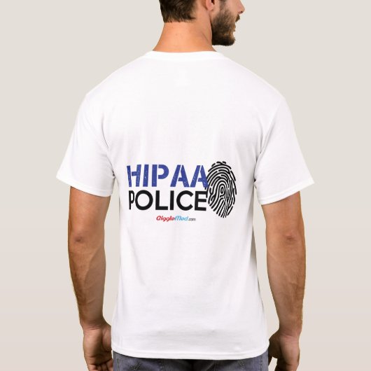 HIPAAの警察 Tシャツ (裏面)
