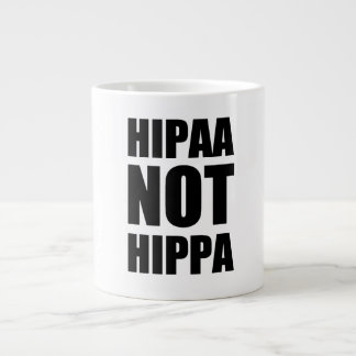 HIPAAはHIPPA Mugではありません ジャンボコーヒーマグカップ