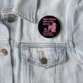 HIPAA おもしろい HIPPA違反ナース医療Hippo 缶バッジ (インサイチュ)