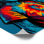 Hipe Alien Tie-dye Design  ポスター (角)