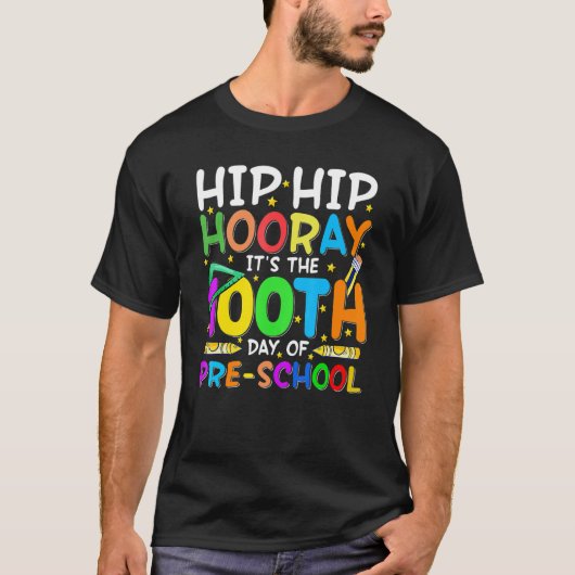 HipHip Hooray幼稚園の100日目 Tシャツ (正面)