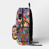 Hiphop backpack プリントバックパック (右)