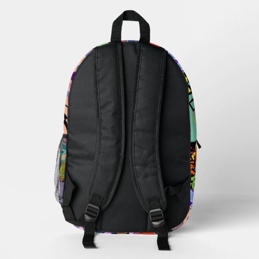 Hiphop backpack プリントバックパック (裏面)