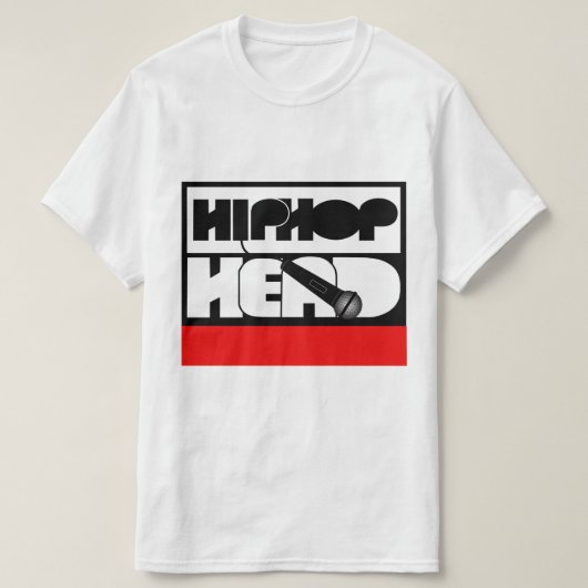 HipHop Head drop the mic Tシャツ (デザイン正面)