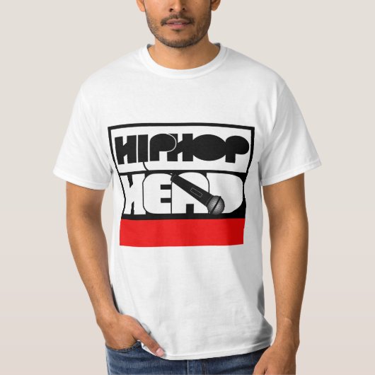 HipHop Head drop the mic Tシャツ (正面)