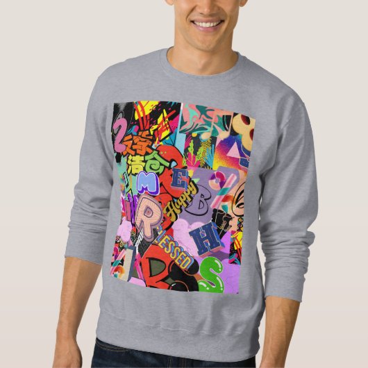 Hiphop life スウェットシャツ (正面)