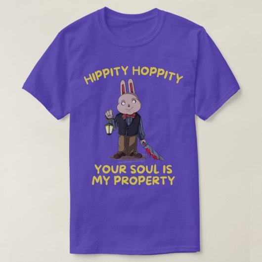 Hipityホッピーあなたの魂を私のプロパティ怖いハロー Tシャツ (デザイン正面)