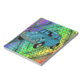 Hippieカーアートカラフルメモ帳 ノートパッド (回転)