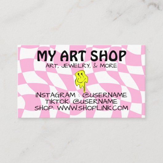 Hippieトリップ(幻覚体験)のような名刺 名刺 (正面)