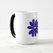 HIppieピースサインフラワーパープル動揺してルック モーフィングマグカップ (正面左)