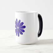 HIppieピースサインフラワーパープル動揺してルック モーフィングマグカップ (正面右)