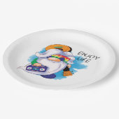 Hippie格言:楽しむ Life ペーパープレート (アングル)