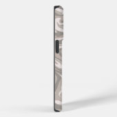 Hippie 70s灰色の大理石液体スワールBohoパターン Case-Mate iPhoneケース (裏面 / 右)