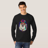 Hippie American Eskimo Tie Dye Peace Sign Psychede Tシャツ (正面フル)