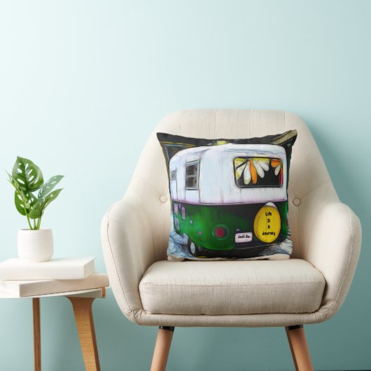 Hippie Bohemian Lifeは旅だけ移動トレーラーである クッション (椅子)