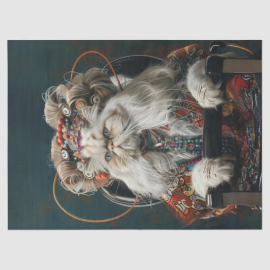 Hippie Catファンシー inサロンデコページ 薄葉紙 (正面)