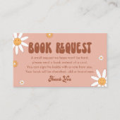 HIPPIE DAZE赤ちゃんシャワーブックリクエストカード エンクロージャーカード (正面)