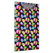 Hippie Daze、ペイズリーフラワーパターンクリップボード クリップボード (右)