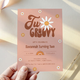 HIPPIE DAZE 2グルービー2歳の誕生日 招待状