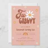 HIPPIE DAZE 2グルービー2歳の誕生日 招待状 (正面)