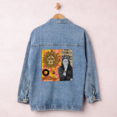 Hippie Denim Jacket - Boho Peace Festival Style デニムジャケット (ハンガー)