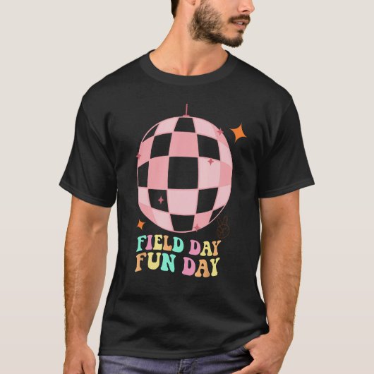Hippie disco Field Day Fun Day Groovy Field Day 20 Tシャツ (正面)