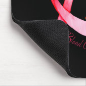 Hippie Dragonfly Red Ribbon Blood Cancer Awareness マウスパッド (コーナー)