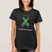 Hippie Dragonfly Ribbon Cerebral Palsy Awareness Tシャツ (正面)
