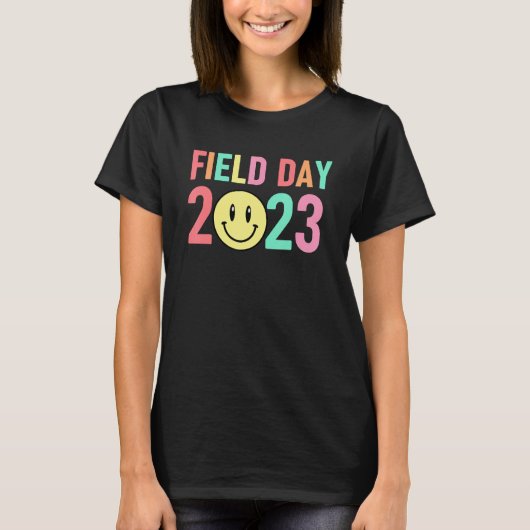 Hippie Field Day Fun Day For Kids Teacher Field Da Tシャツ (正面)