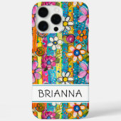 Hippie Flower Power Personalized Case-Mate iPhoneケース (裏面)