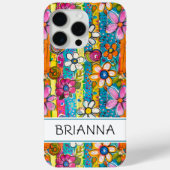 Hippie Flower Power Personalized Case-Mate iPhoneケース (裏面)