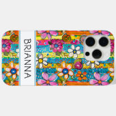 Hippie Flower Power Personalized Case-Mate iPhoneケース (裏面 (横))