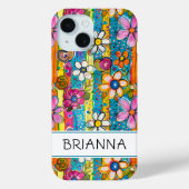 Hippie Flower Power Personalized Case-Mate iPhoneケース (裏面)