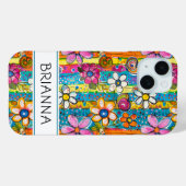 Hippie Flower Power Personalized Case-Mate iPhoneケース (裏面 (横))
