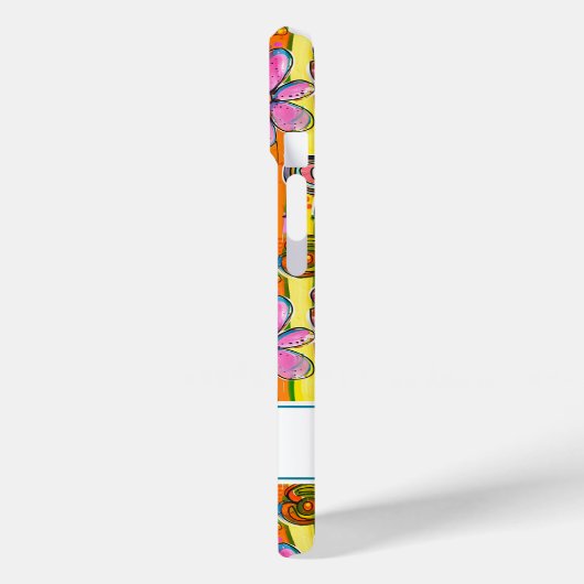 Hippie Flower Power Personalized Case-Mate iPhoneケース (裏面 / 左)