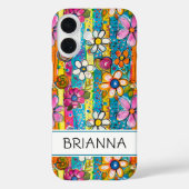 Hippie Flower Power Personalized Case-Mate iPhoneケース (裏面)
