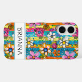Hippie Flower Power Personalized Case-Mate iPhoneケース (裏面 (横))