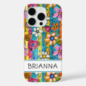 Hippie Flower Power Personalized Case-Mate iPhoneケース (裏面)