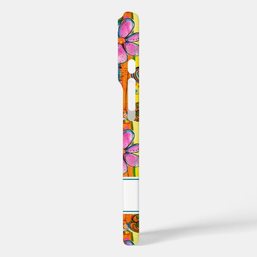 Hippie Flower Power Personalized Case-Mate iPhoneケース (裏面 / 左)