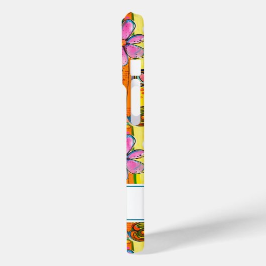 Hippie Flower Power Personalized Case-Mate iPhoneケース (裏面 / 左)