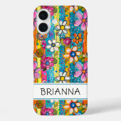 Hippie Flower Power Personalized Case-Mate iPhoneケース (裏面)