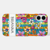 Hippie Flower Power Personalized Case-Mate iPhoneケース (裏面 (横))