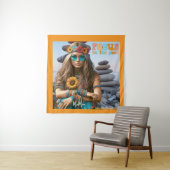 HIPPIE FOCUS ON THE GOOD POSTER タペストリー (インサイチュ)