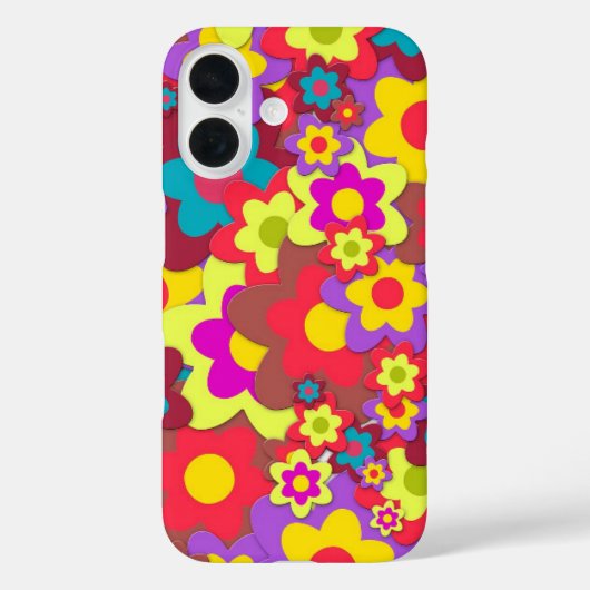 HIPPIE GROOVY FLOWERS IPHONE OTTER BOX CASE Case-Mate iPhoneケース (裏面)