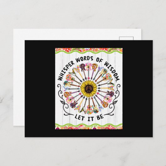 Hippie Guitar ポストカード (正面/裏面)