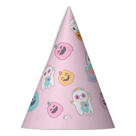 Hippie Halloween Pink Ghost パーティーハット