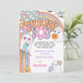 Hippie Halloween Thank You Card 招待状 (スタンド正面)
