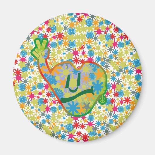 Hippie Heart ICON 2024 BY MASANSER マグネット (正面)